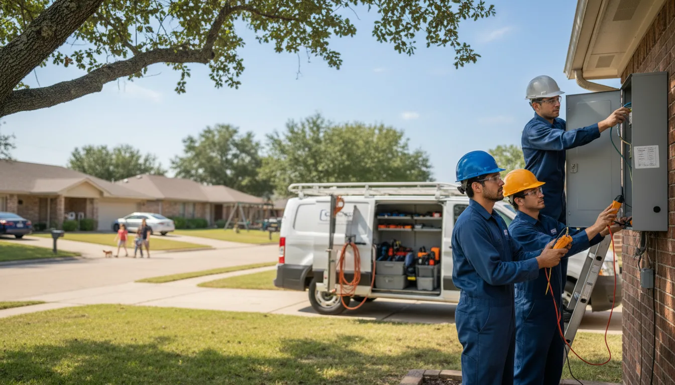 Certified electrician providing emergency electrical services in Hordville, NE